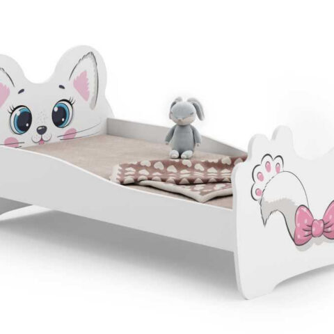 Pink Cat lastevoodi 160×80 Loomateemalised 160x80 cm lastevoodid