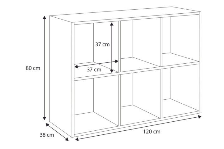 Loni valge raamaturiiul 2×3 Raamaturiiulid