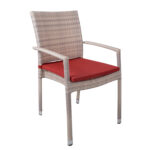 Toolikate WICKER 2/3, 48x46xH3cm, punane, 100% polüester Tekstiiltooted aeda HORECA