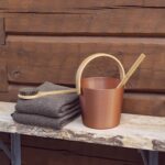 Saunaämber RENTO COPPER, 5L, alumiinium/ bambus Saun RENTO