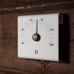 Sauna termomeeter RENTO WHITE, 15 × 14 × 3 cm Saun RENTO