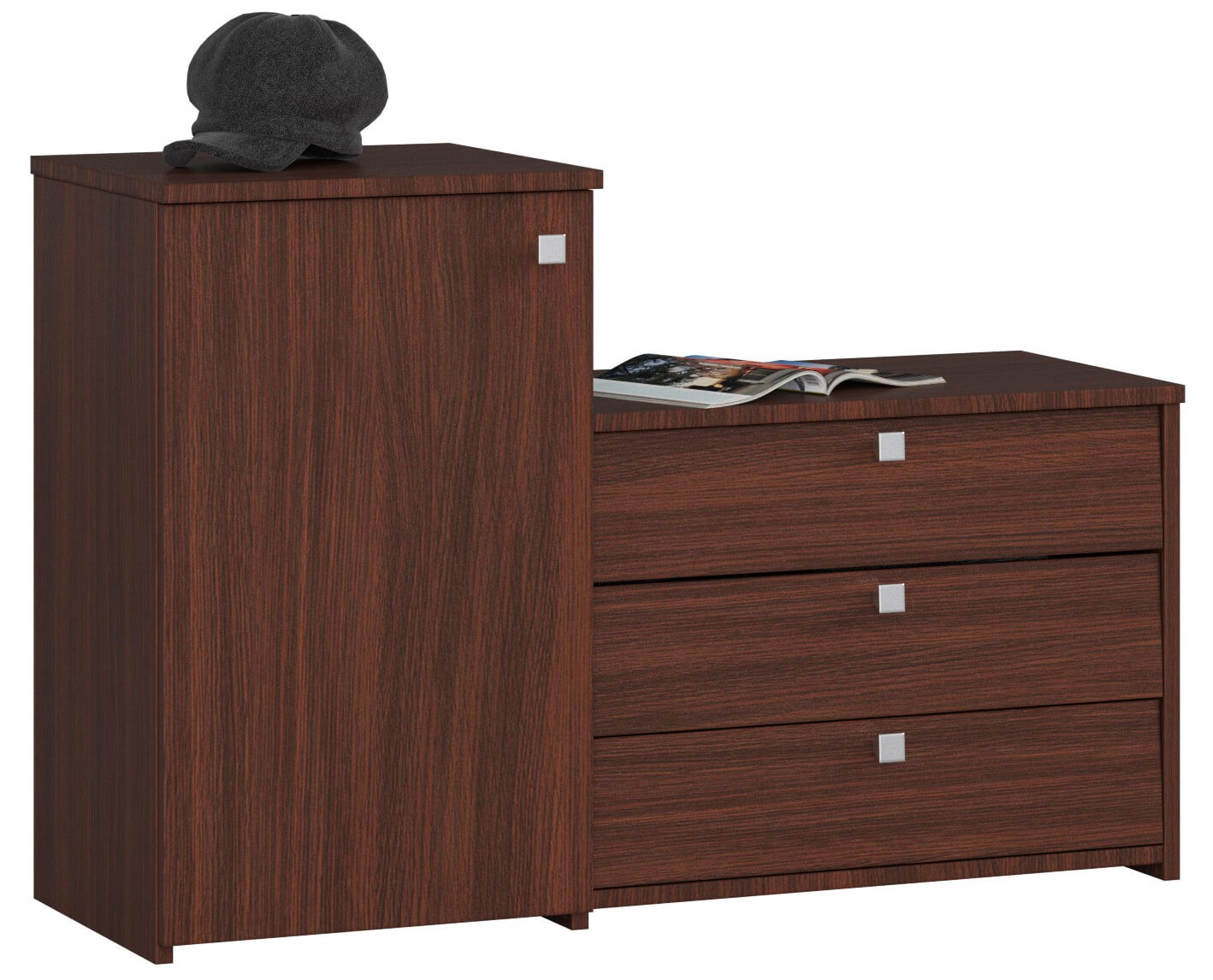 Jalatsikapi ja kummuti komplekt S16, wenge Esik ja Garderoob Homewell Jalatsikapi ja kummuti komplekt S16, wenge Esik ja Garderoob Homewell
