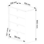 Jalatsikapp 4 kallutusuksega 60 cm – Tamm Esik ja Garderoob Homewell 7