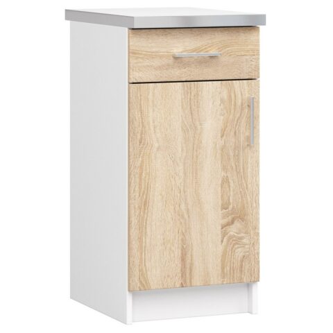 Köögikapp Lima S40 SZ1 + tööpind, valge / tamm Köögikapid Homewell