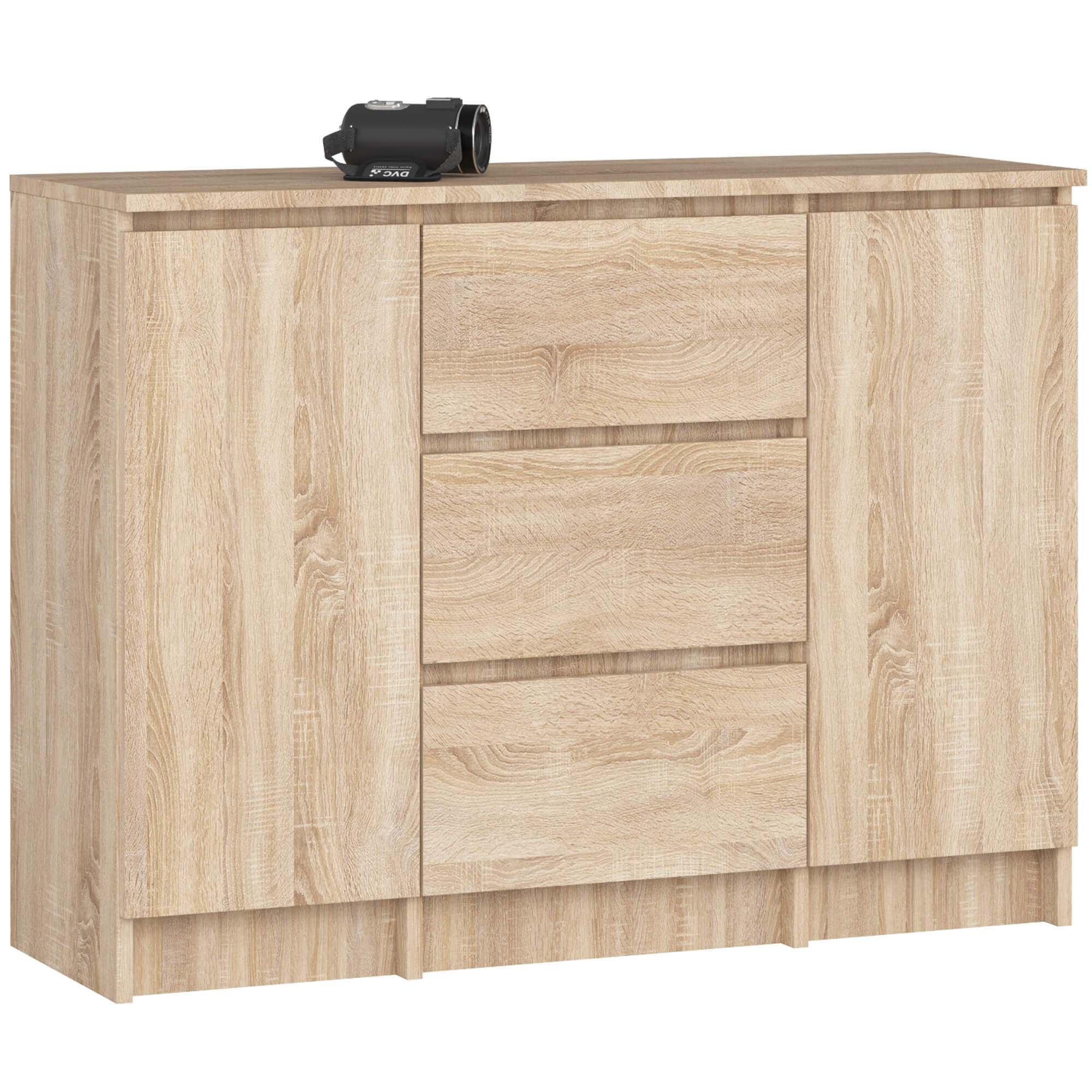 Kummut K100, 2 ust + 3 sahtlit, tamm Elutoamööbel Homewell Kummut K100, 2 ust + 3 sahtlit, tamm Elutoamööbel Homewell