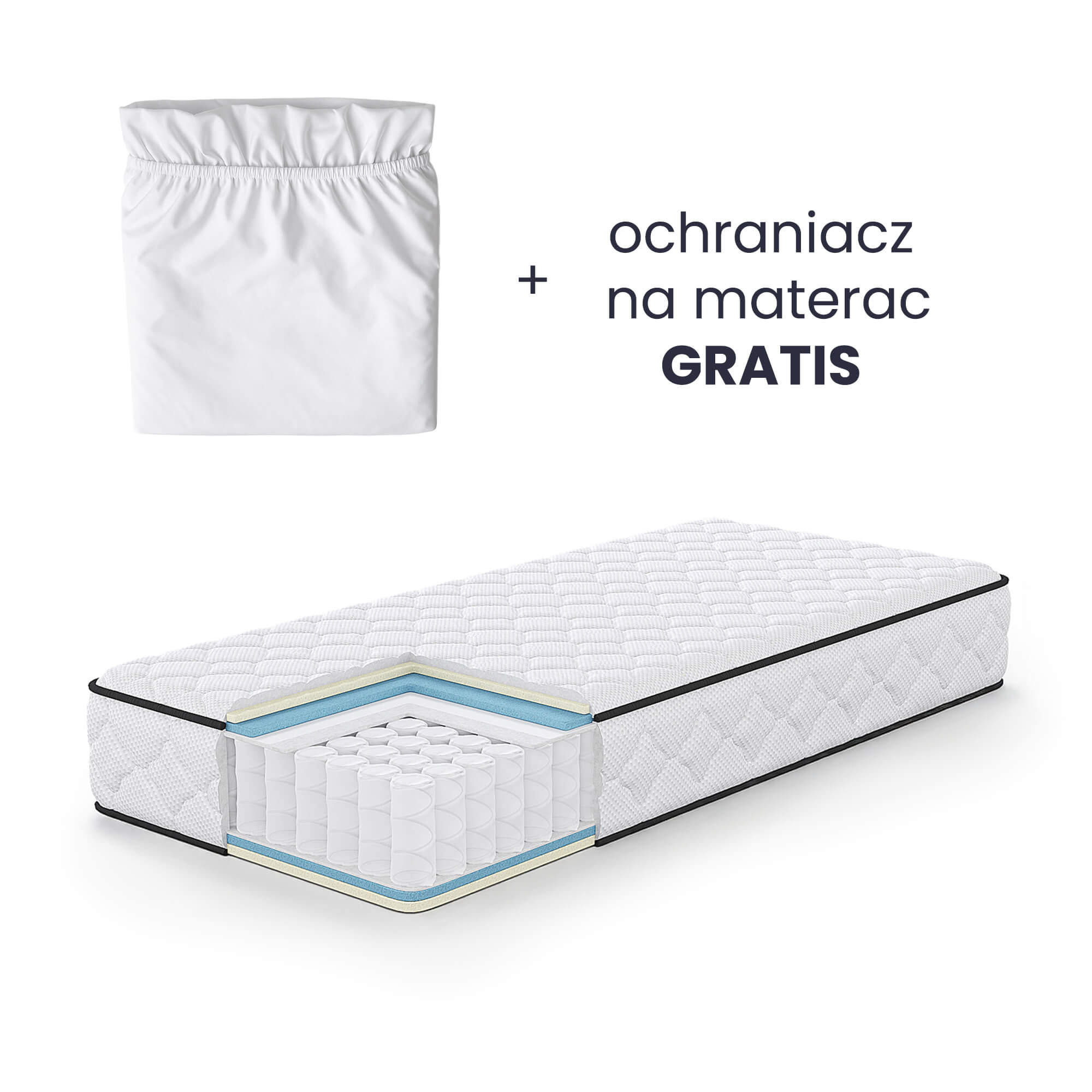 Vedrumadrats katteriidega 90×200, H24 Madratsid Homewell Vedrumadrats katteriidega 90×200, H24 Madratsid Homewell
